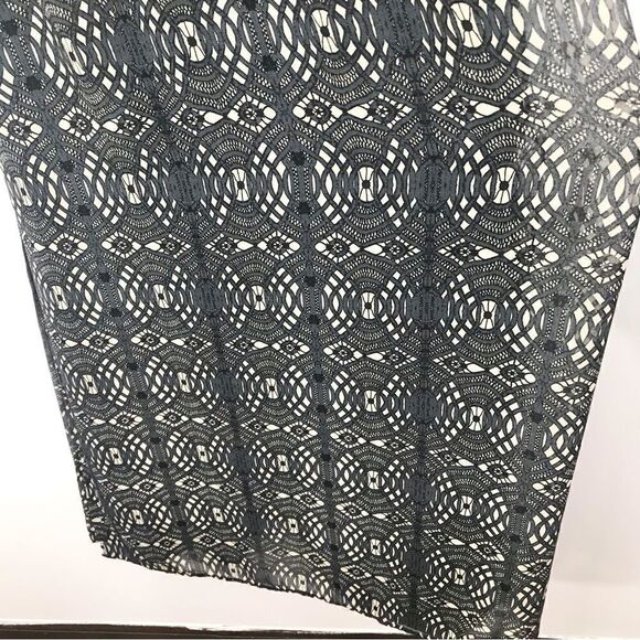 Madewell Blue Gray Geometric Lace Pattern Sleeveless Maxi Dress - Picture 6 of 14